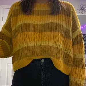 Striped knit sweater